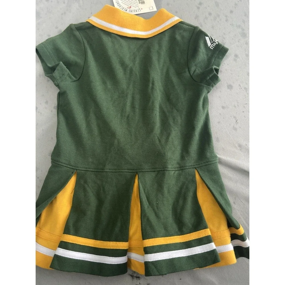 New‎ MLB Majestic Athletics Baby Cheerleader Outfit Green 18 Months